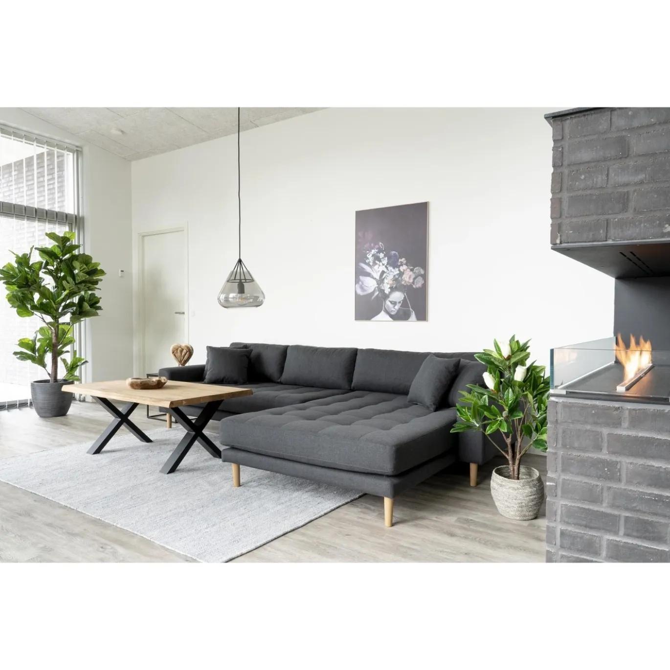 House Nordic Kunstplant Fiddle Leaf Boom 190cm