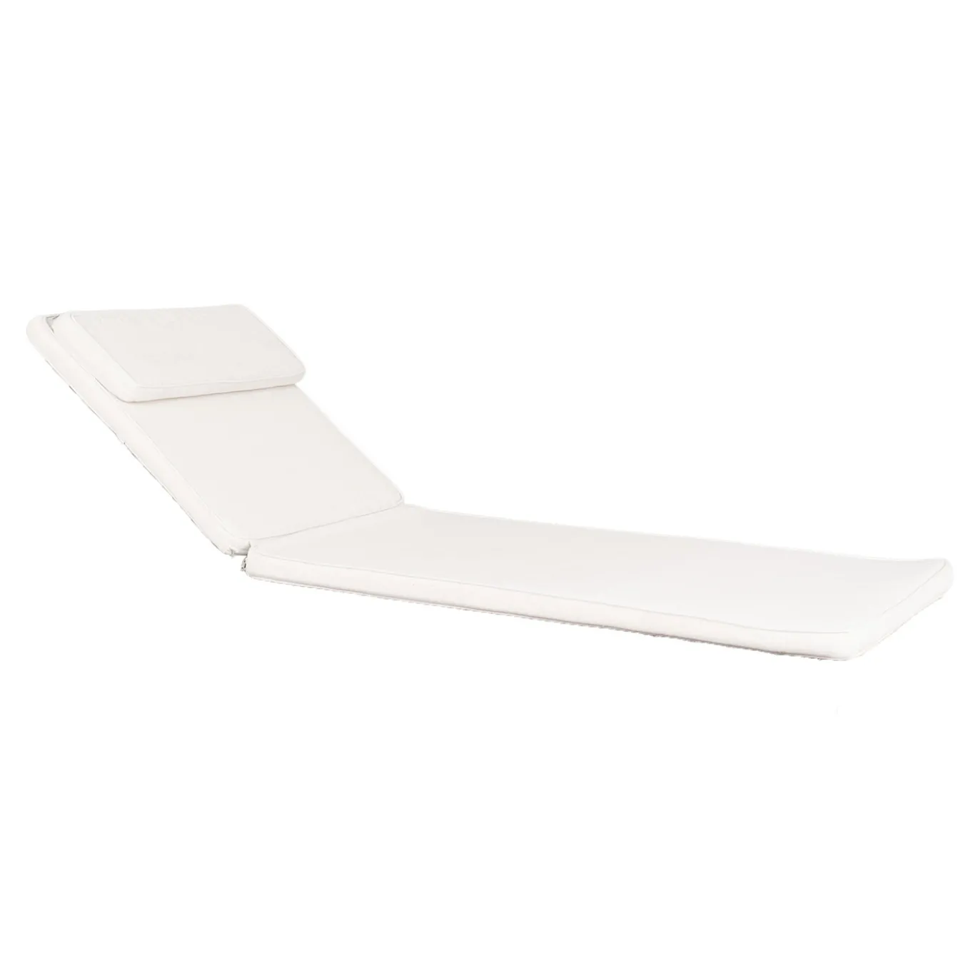 House Nordic Ligstoel Andorra Outdoor met Kussen Naturel/Wit