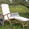 House Nordic Ligstoel Arrecife Met Kussen Naturel/Wit