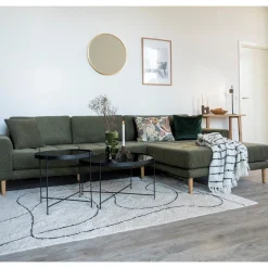 House Nordic Lounge Bank Lido Rechts Olijfgroen