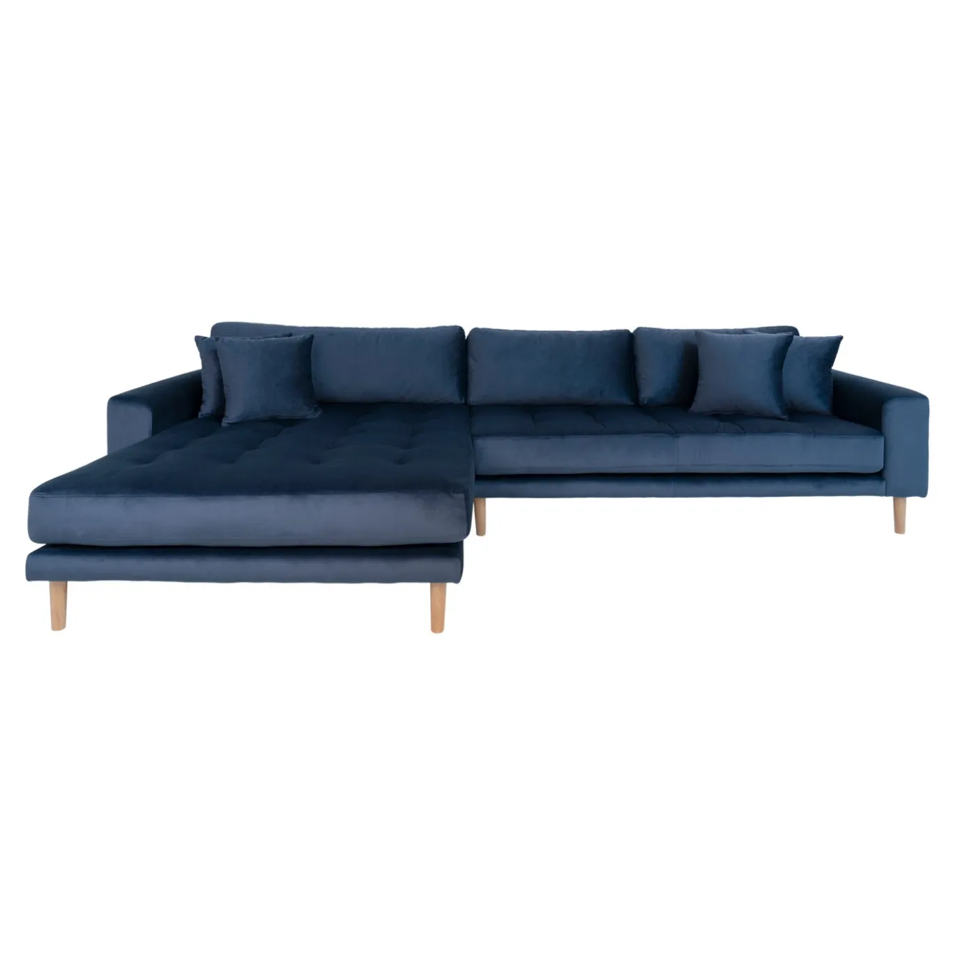 House Nordic Lounge Bank Lido Links Donkerblauw Velvet