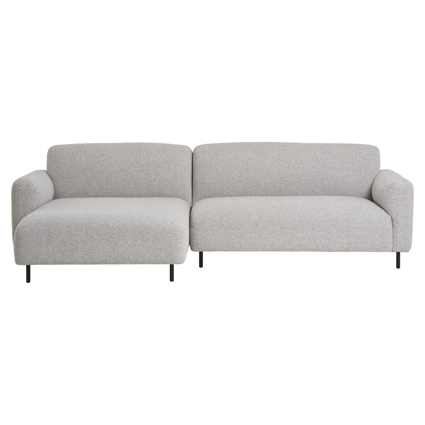 House Nordic Loungebank Salvador Links Bouclé Lichtgrijs