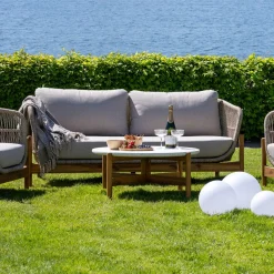 House Nordic Loungebank Terracina Acacia Bruin/Beige