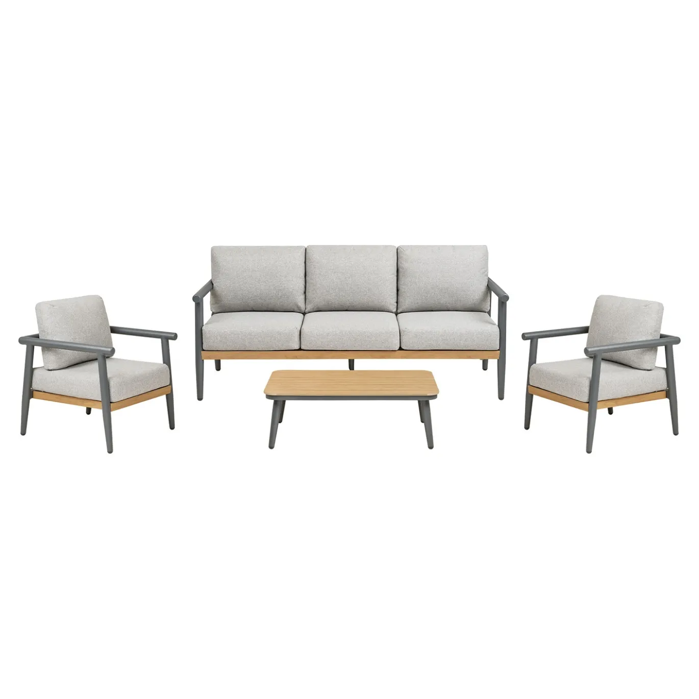 House Nordic Loungeset Comillas Antraciet Grijs