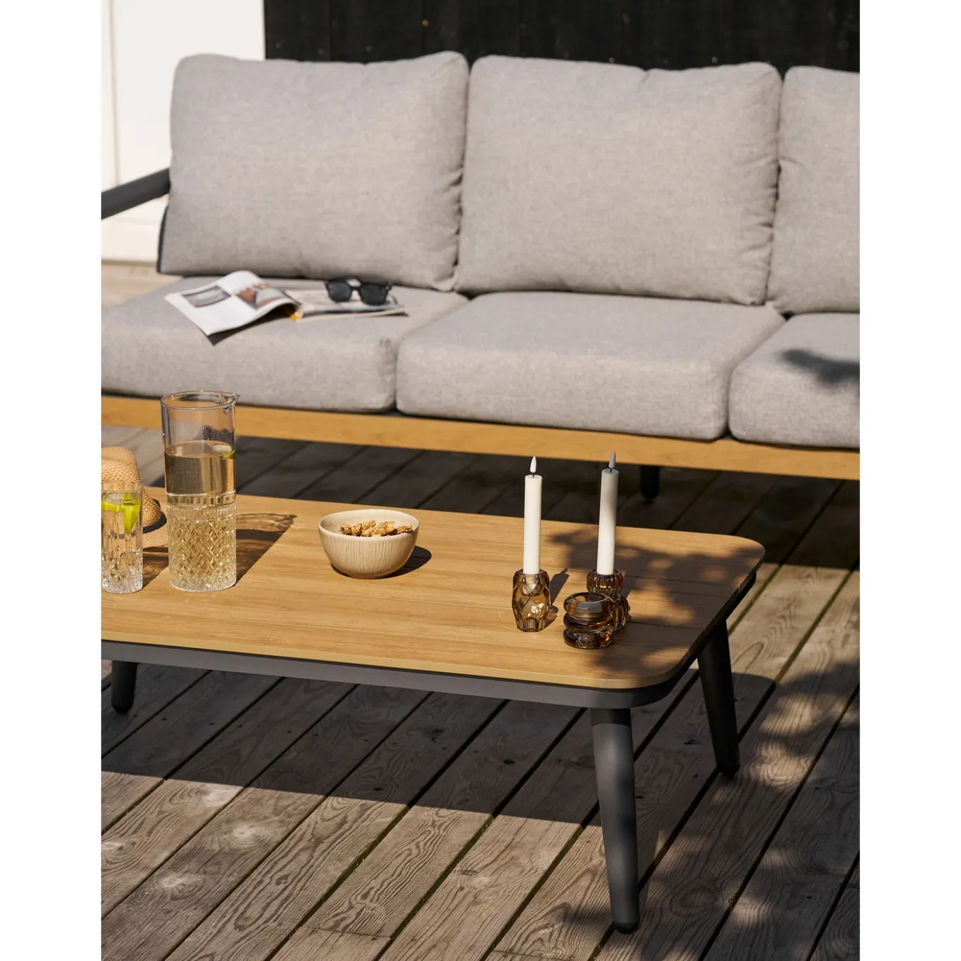 House Nordic Loungeset Comillas Antraciet Grijs