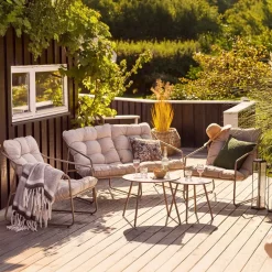 House Nordic Loungeset Nilo Staal Zand