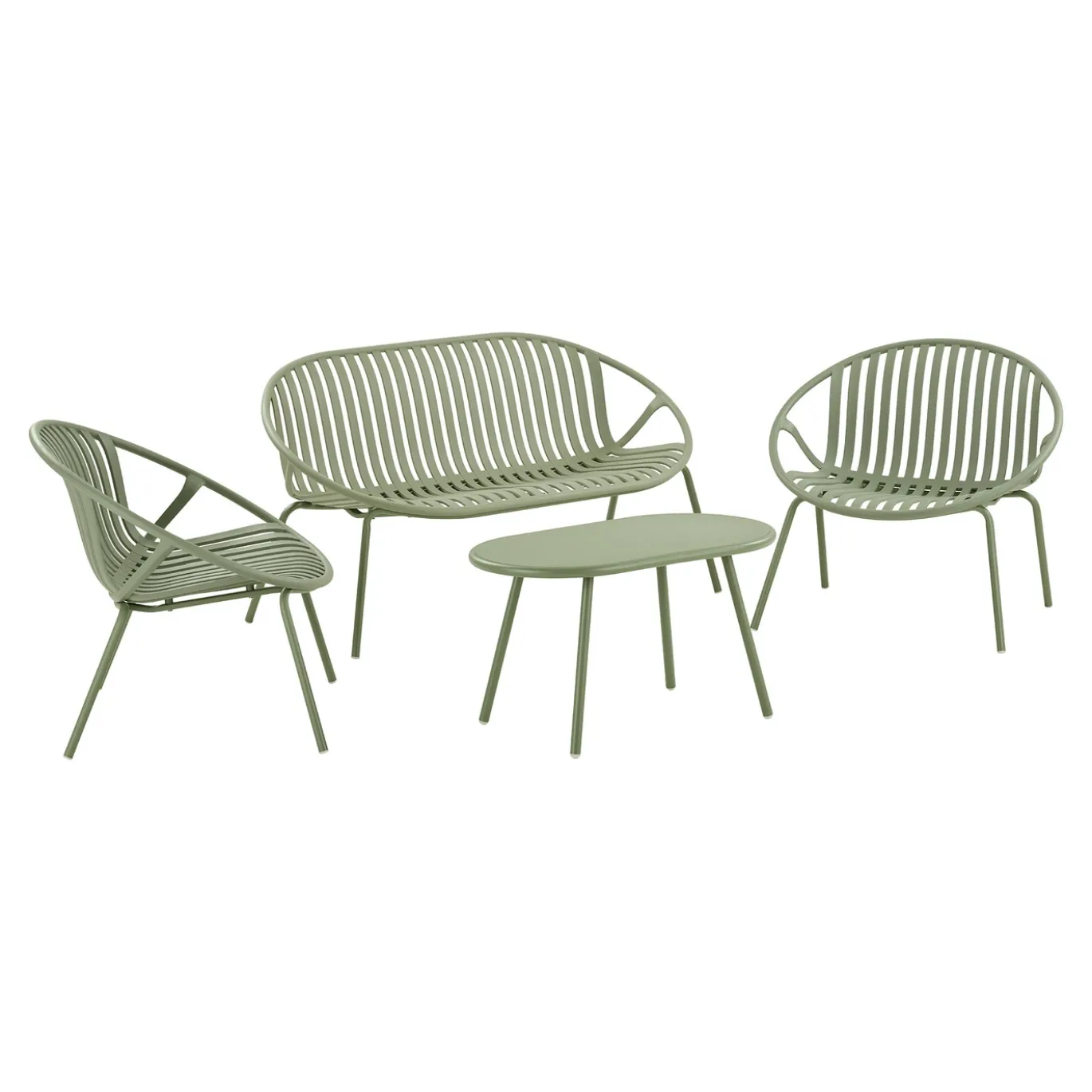 House Nordic Loungeset Saly Groen