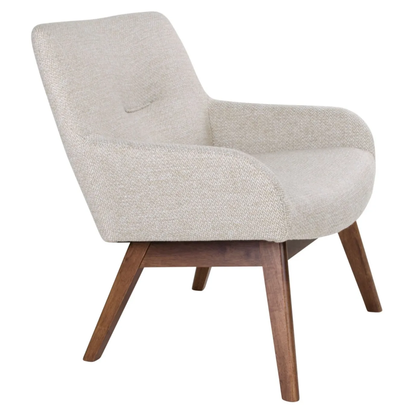 House Nordic Lounge Stoel London Zand/Walnoot
