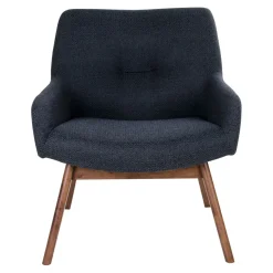 House Nordic Lounge Stoel London Donkergrijs/Walnoot