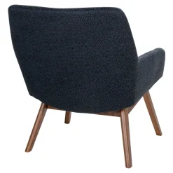 House Nordic Lounge Stoel London Donkergrijs/Walnoot
