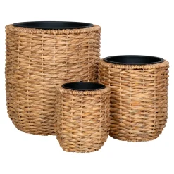 House Nordic Manden Hanoi Water hyacint Naturel Set van 3