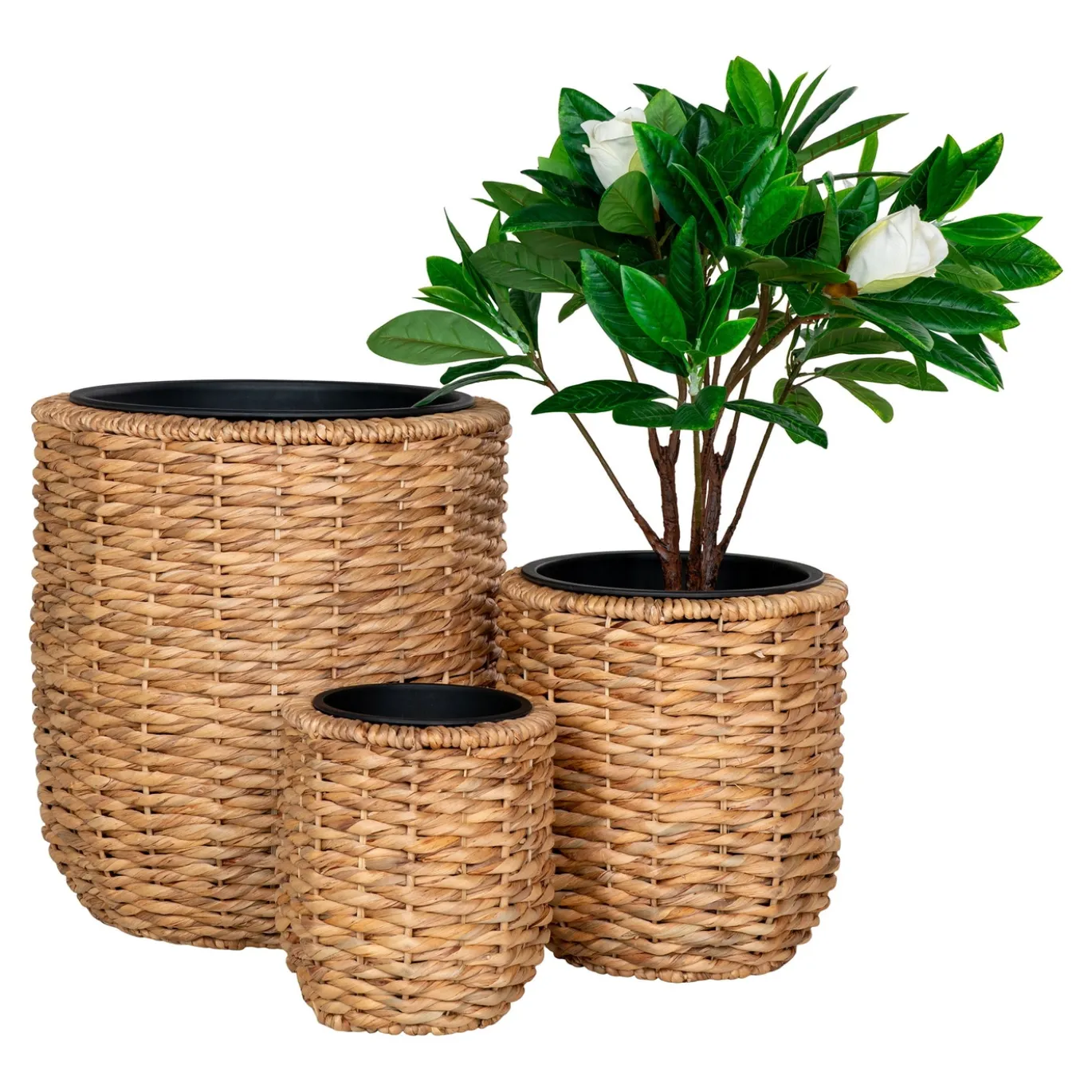 House Nordic Manden Hanoi Water hyacint Naturel Set van 3