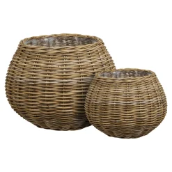 House Nordic Mand Melaka Naturel Set van 2
