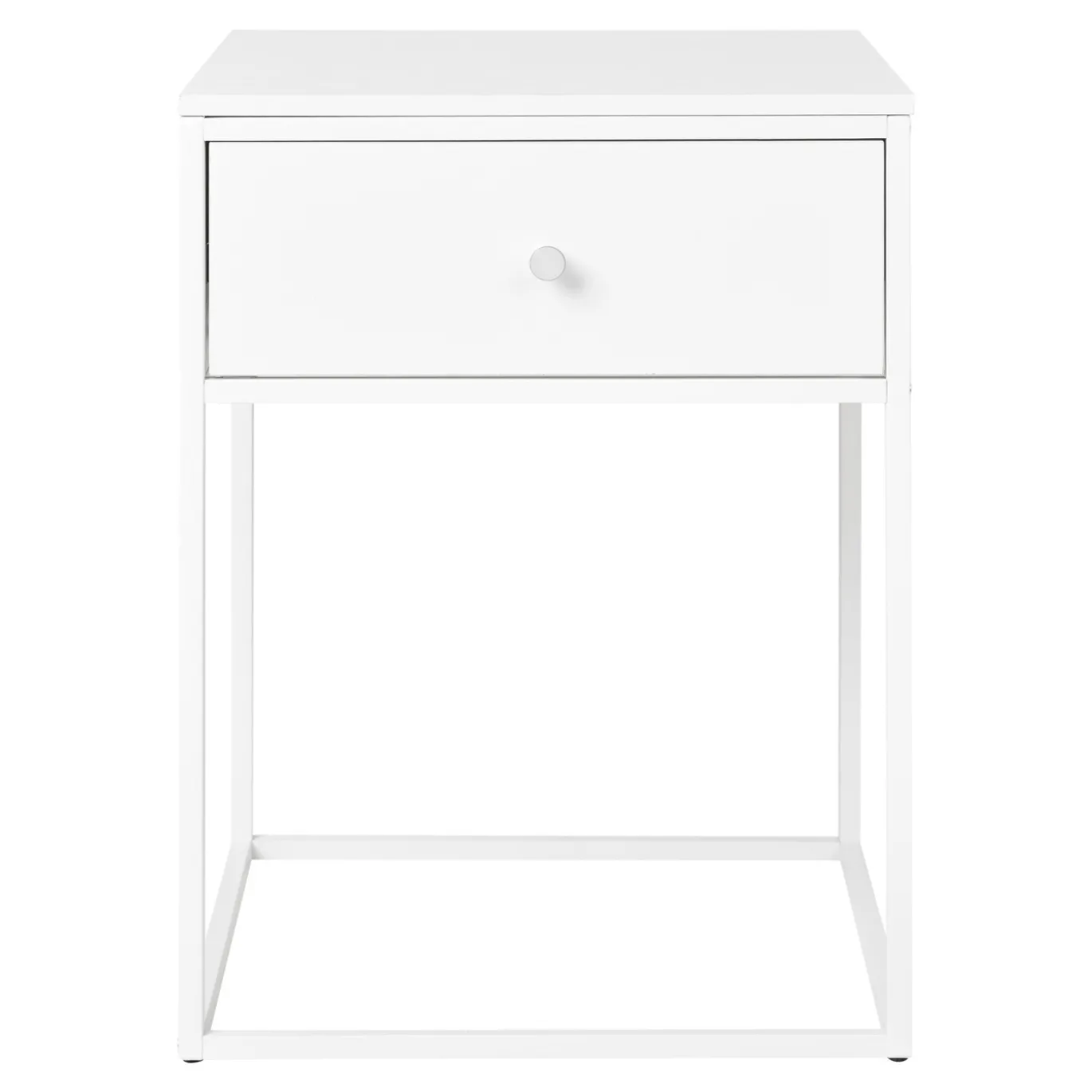 House Nordic Nachtkastje Vita 1 Lade Wit 40x40x55 cm