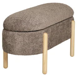 House Nordic Opbergbankje Branca Polyester Bruin