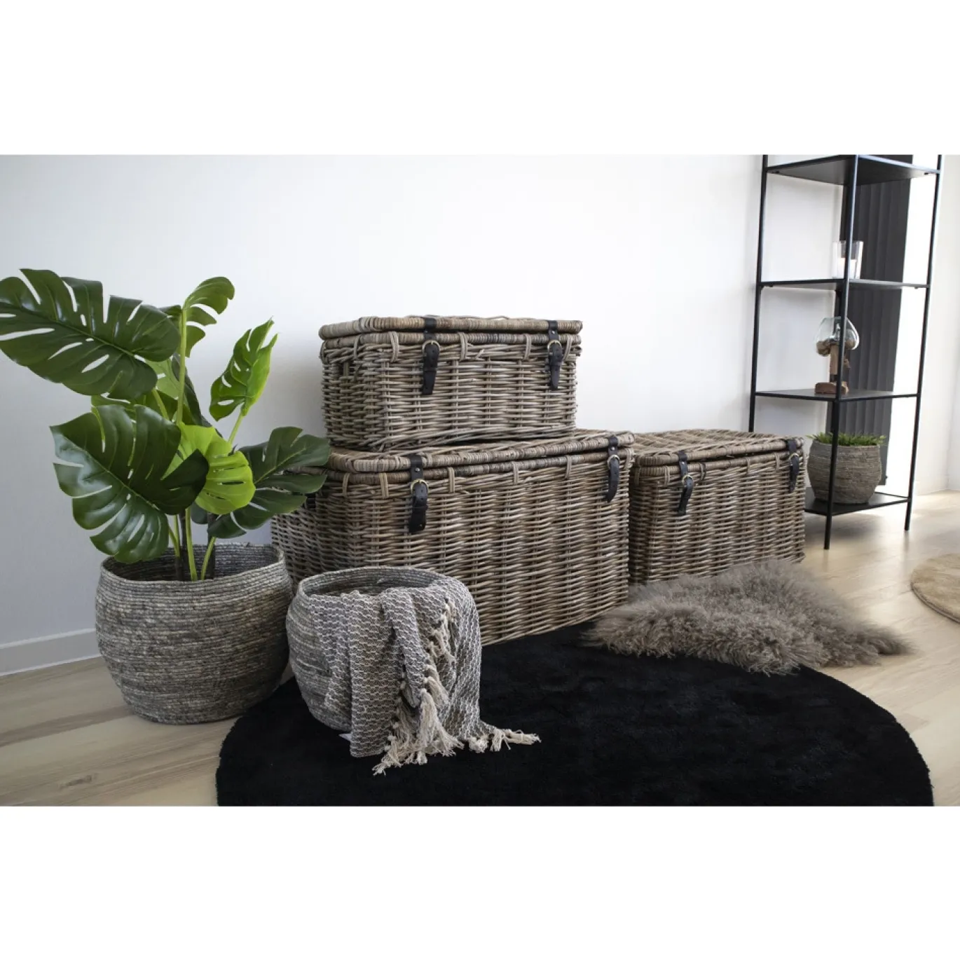 House Nordic Opbergkoffers Depok Set van 3