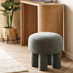 House Nordic Poef Canberra Antraciet ø43cm