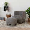 House Nordic Poef Nazare Polyester Bruin