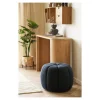 House Nordic Poef Paisley Navy ø48cm