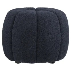 House Nordic Poef Paisley Navy ø48cm