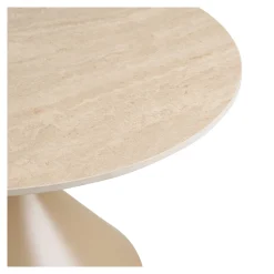House Nordic Salontafel Annecy Keramisch/Travertin Zand ø70cm