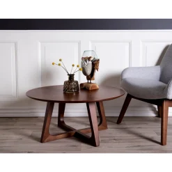 House Nordic Salontafel Hellerup Walnootfineer Ø75cm