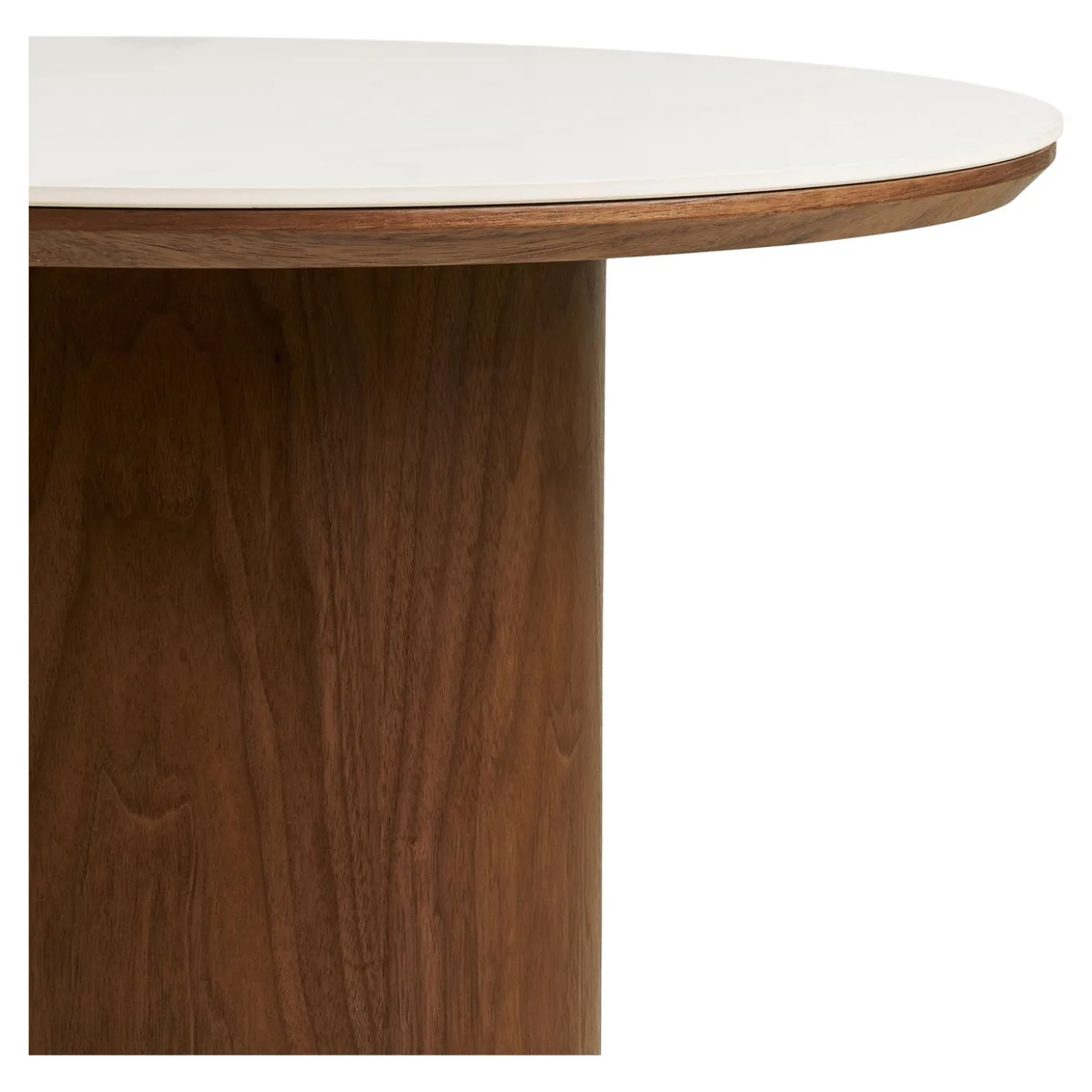 House Nordic Salontafel Noli Keramisch Wit/Bruin ø60cm