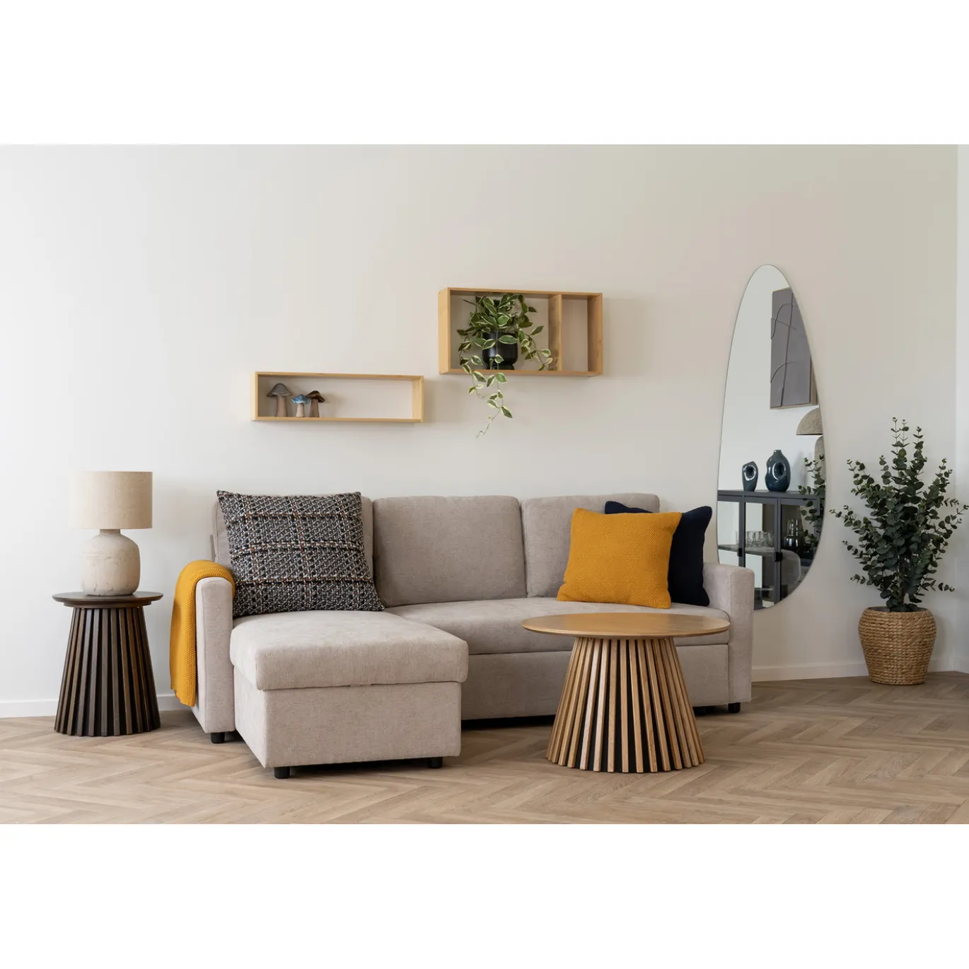 House Nordic Salontafel Osaka Eikenfineer Naturel Ø70x45cm