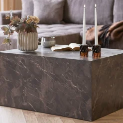 House Nordic Salontafel Prague Bruin Marmerlook 60x80cm
