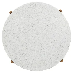 House Nordic Salontafel Terracina Acacia Naturel/Wit Ø84,5cm
