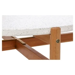 House Nordic Salontafel Terracina Acacia Naturel/Wit Ø84,5cm