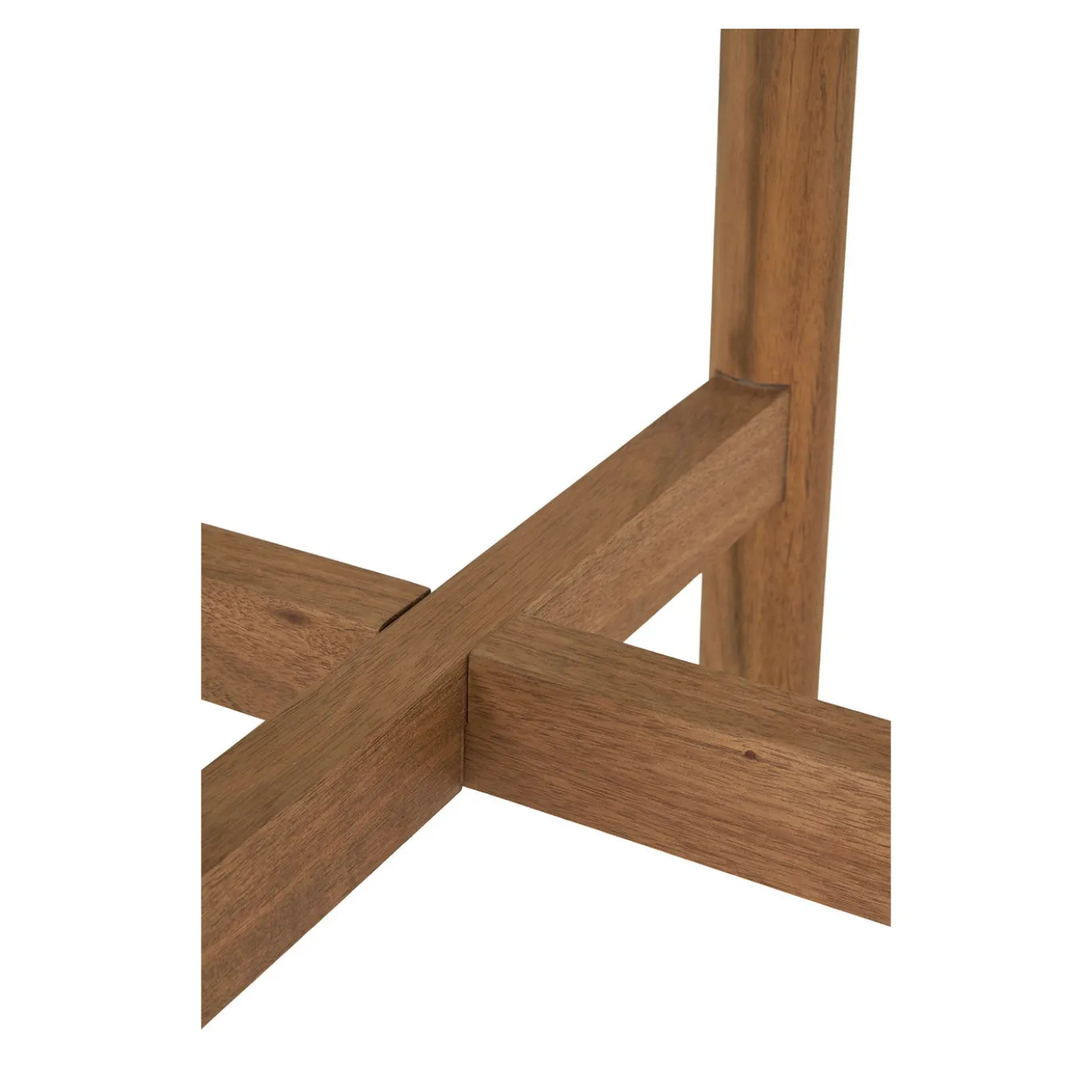 House Nordic Sidetable Terracina Acacia Naturel/Wit Ø37cm