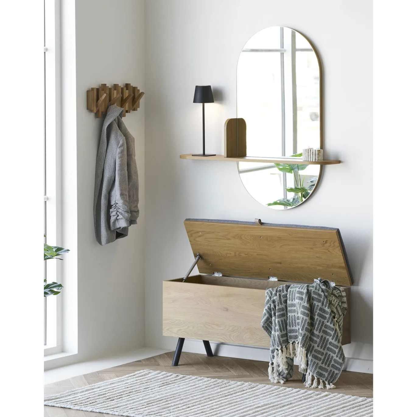 House Nordic Spiegel Barco Met Plank