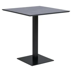 House Nordic Tafel Fano Melamine Zwart 70x70cm