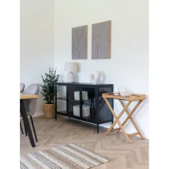 House Nordic Tafellamp Croft Keramiek Stone Beige