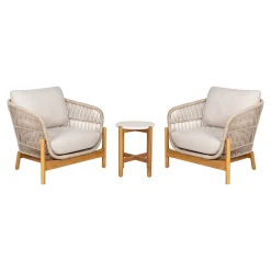 House Nordic Tuinset Terracina 2 Loungestoelen + Bijzettafel