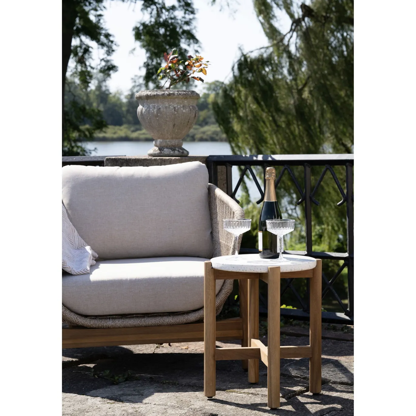 House Nordic Tuinset Terracina 2 Loungestoelen + Bijzettafel