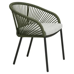 House Nordic Tuinstoel Novella Groen/Grijs