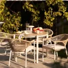 House Nordic Tuintafel Abela Zand/Naturel ø90cm