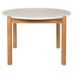 House Nordic Tuintafel Terracina Acacia Naturel/Wit Ø120cm
