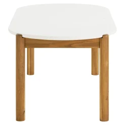 House Nordic Tuintafel Terracina Acacia Wit/Naturel 210cm
