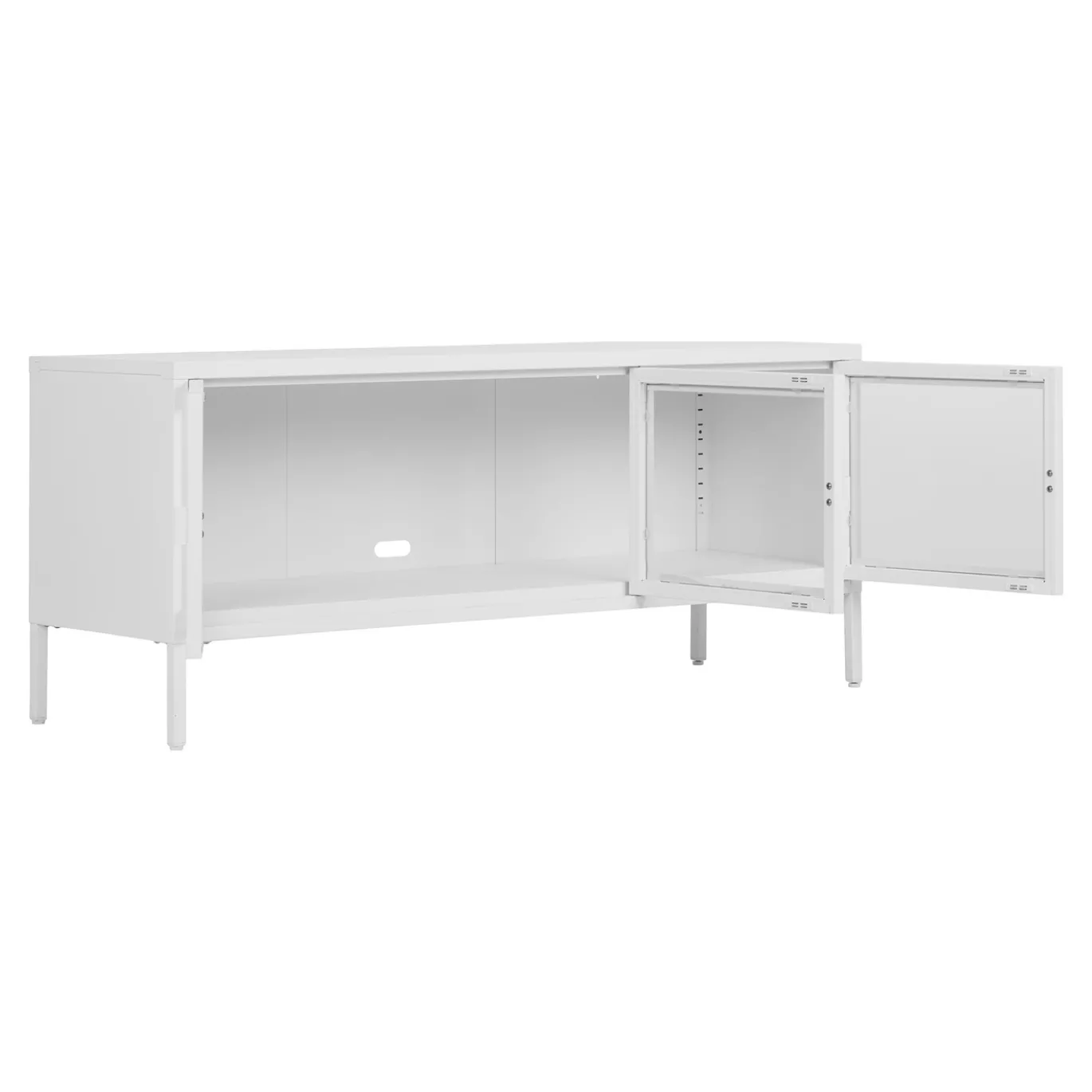 House Nordic Tv-Meubel Brisbane Staal Wit 130cm