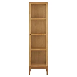 House Nordic Vitrinekast Zamora 1-Deurs Glas Naturel