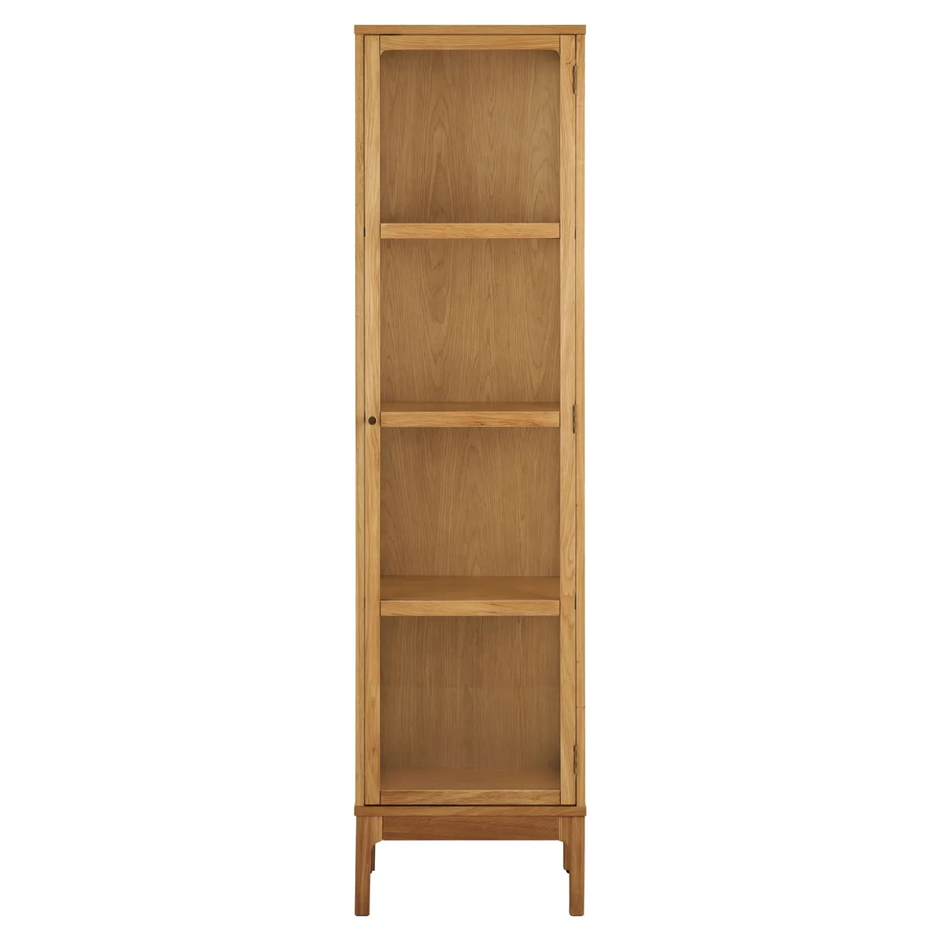 House Nordic Vitrinekast Zamora 1-Deurs Glas Naturel