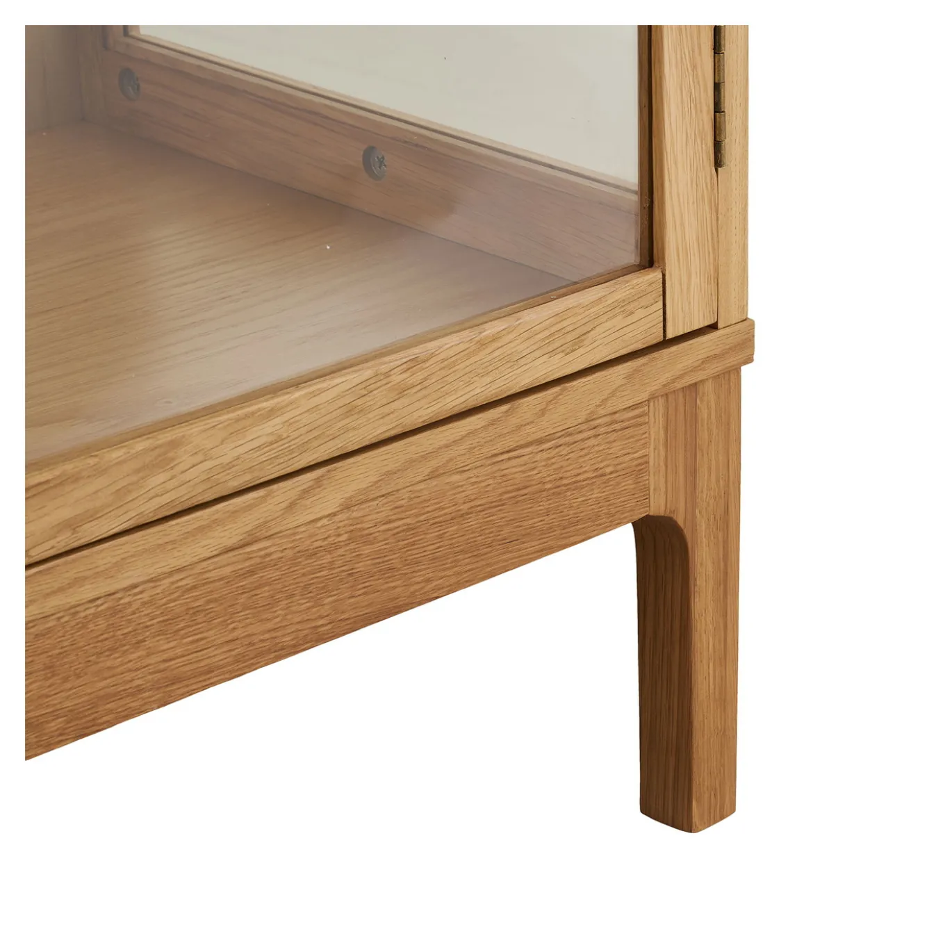 House Nordic Vitrinekast Zamora 1-Deurs Glas Naturel