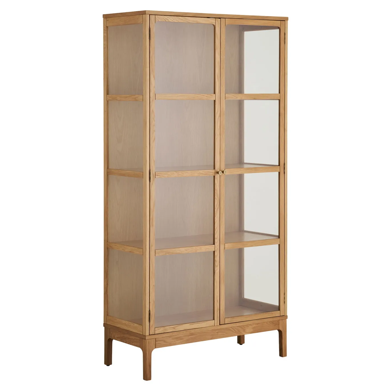 House Nordic Vitrinekast Zamora 2-Deurs Glas Naturel 180cm