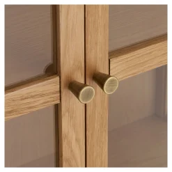 House Nordic Vitrinekast Zamora 2-Deurs Glas Naturel 180cm