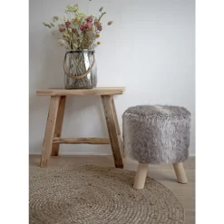 House Nordic Vloerkleed Bombay Jute Naturel Ø150cm