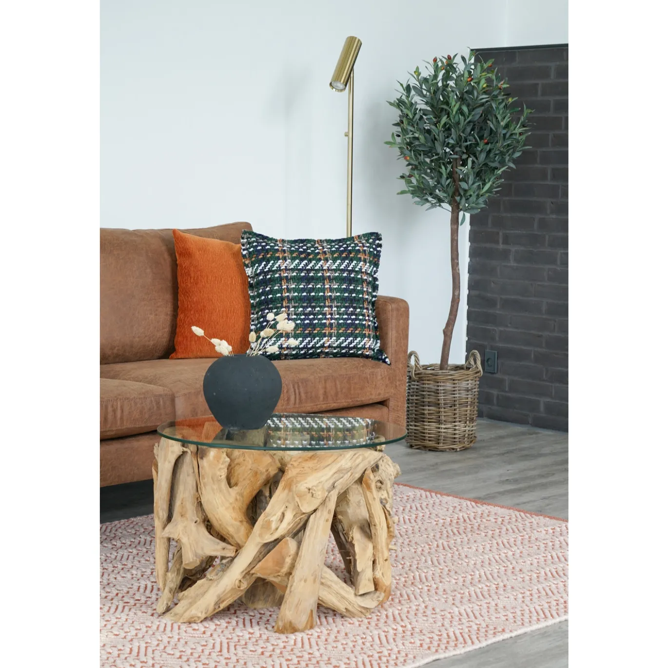 House Nordic Vloerlamp Paris Messing