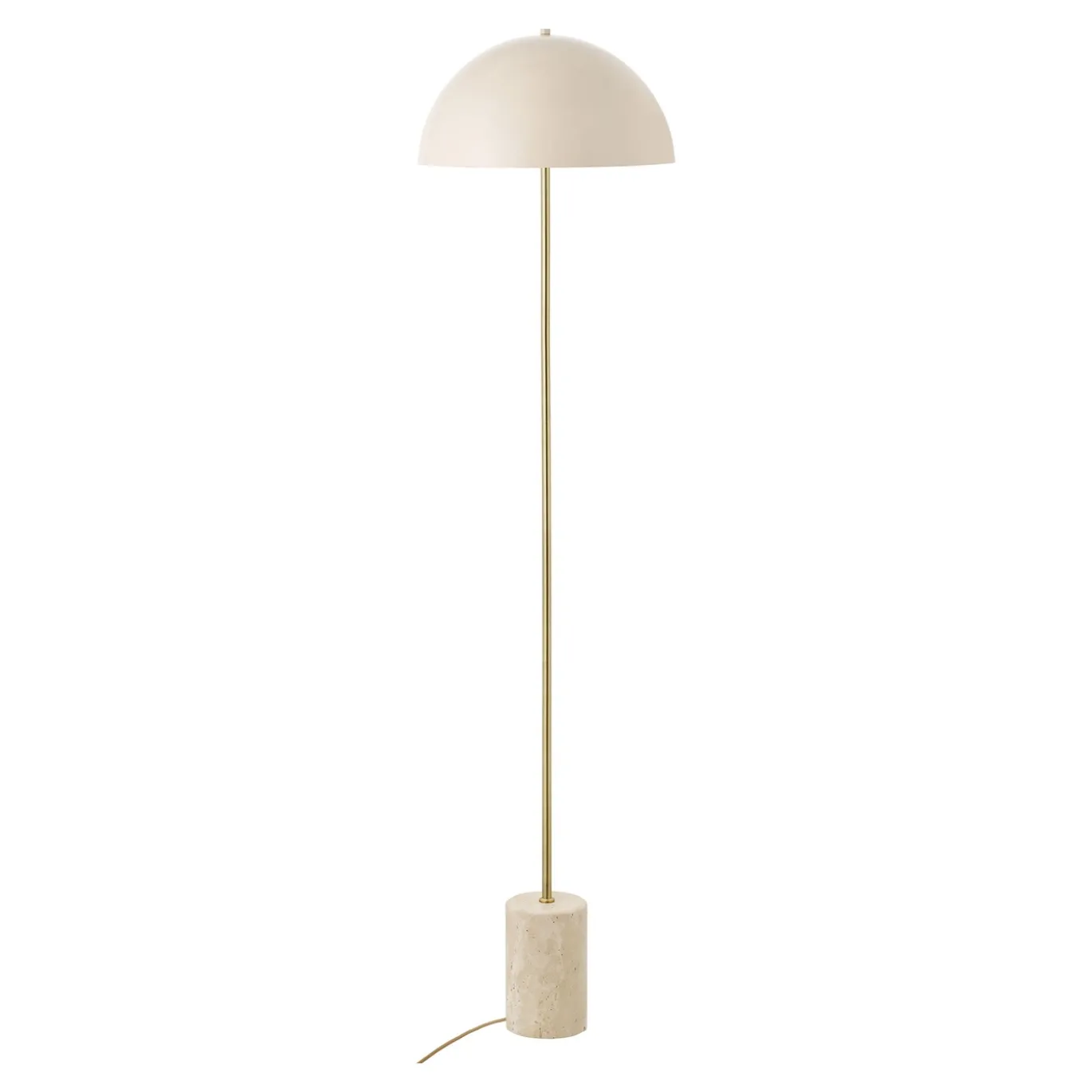 House Nordic Vloerlamp Sheffield Marmer/Metaal Beige